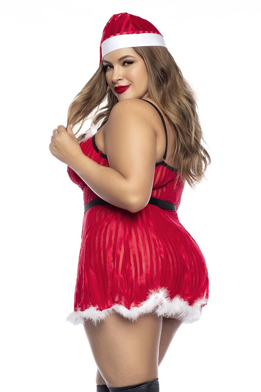 Mapale 60010X Curvy Size Costume Mrs Claus Color Only Color.