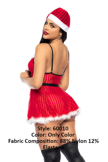 Mapale 60010 Costume Mrs Claus Color Only Color.