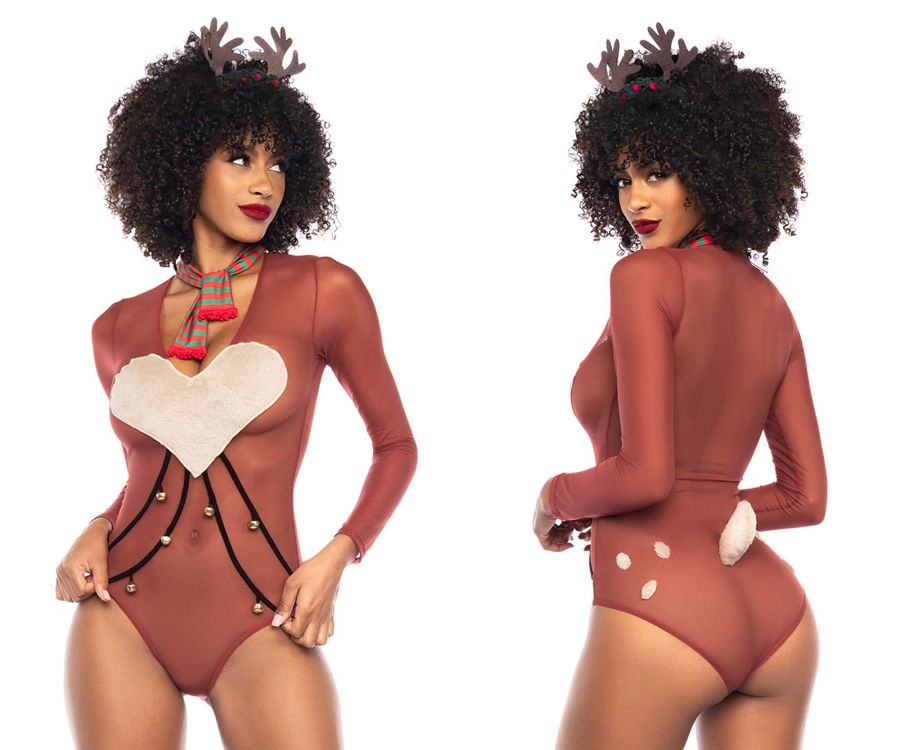 Mapale 60012 Costume Curvy Size Sexy Babe Reindeer Color Only Color.