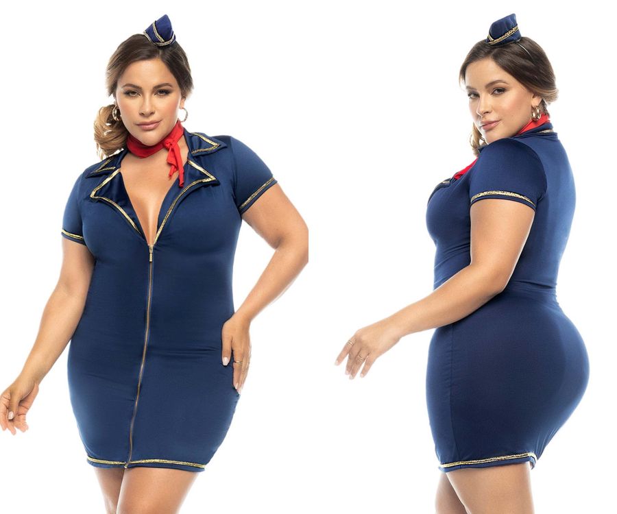 Mapale 60022X Curvy Size Drunk on a Plane Costume Plus Color Only Color.