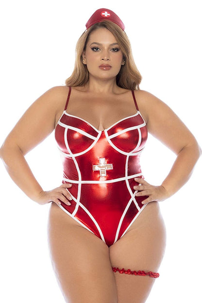 Mapale 60041X Curvy Size Costume Nurse.