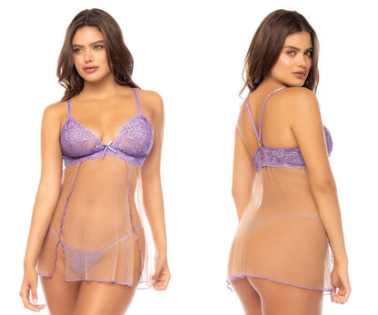 Mapale 7540 Verona Babydoll Color Lilac-Nude.