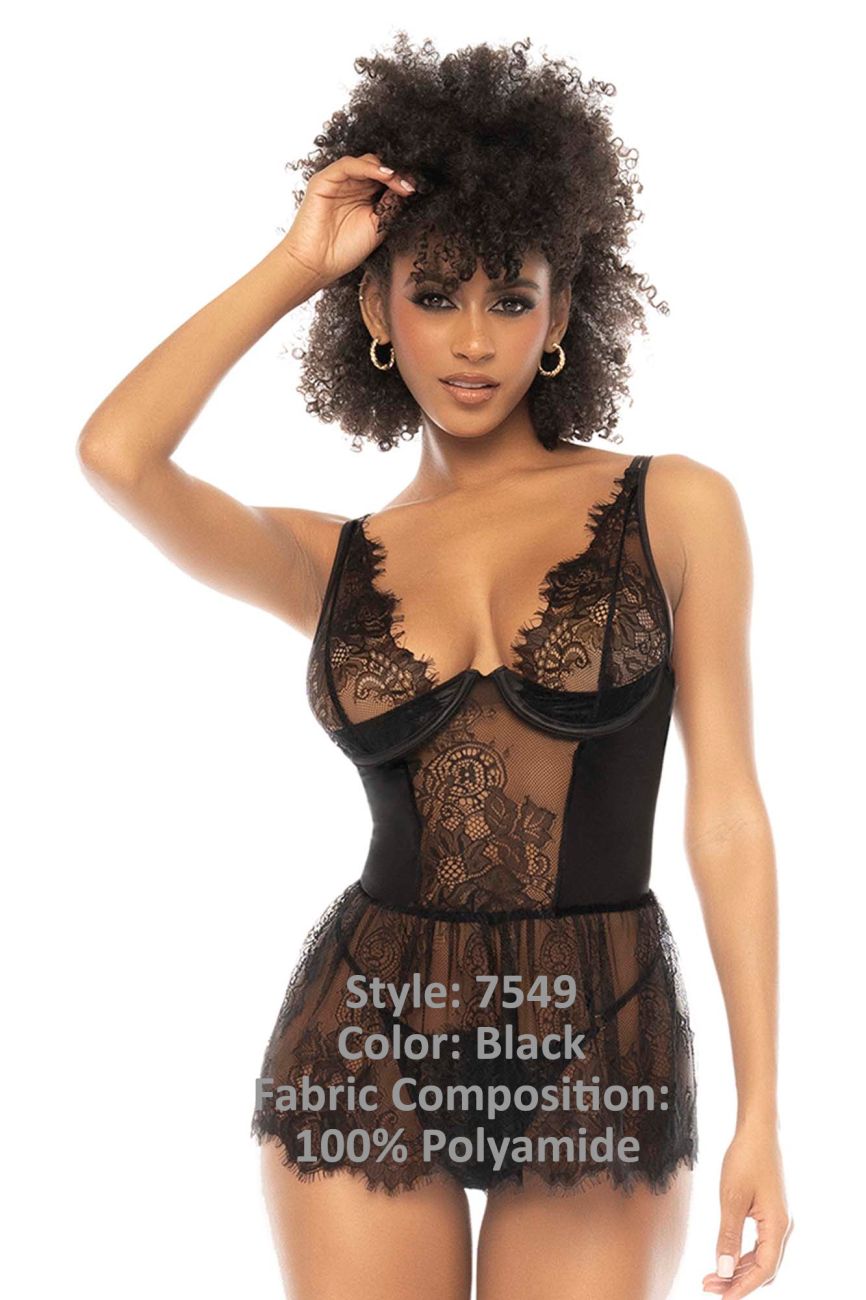 Mapale 7549 Raven Babydoll Color Black.