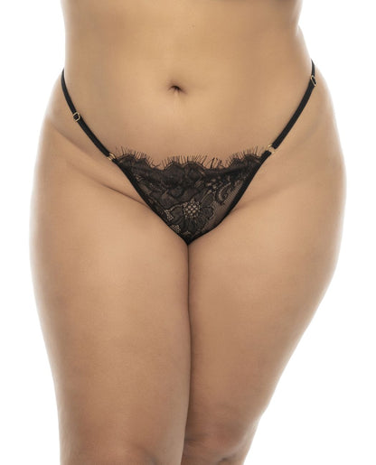 Mapale 7550X Curvy Size Selma Babydoll Plus Color Black.