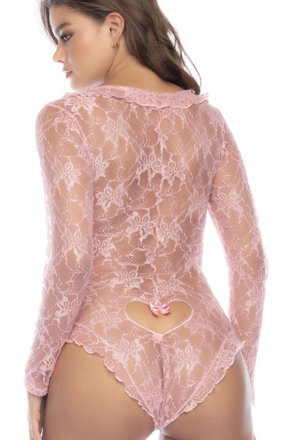 Mapale 7599 Sleep Romper Color Rose.
