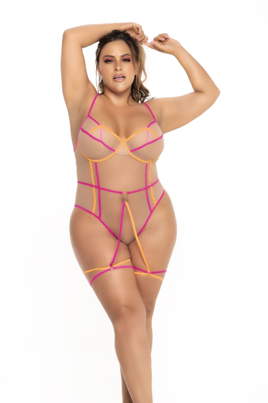 Mapale 8717X Curvy Size Teddy Color Nude-Neon.