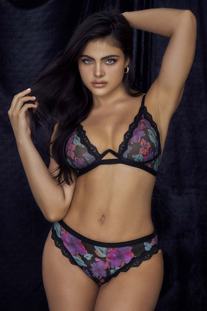 Mapale 8771 Two Piece Set Color Dream Flower Print.