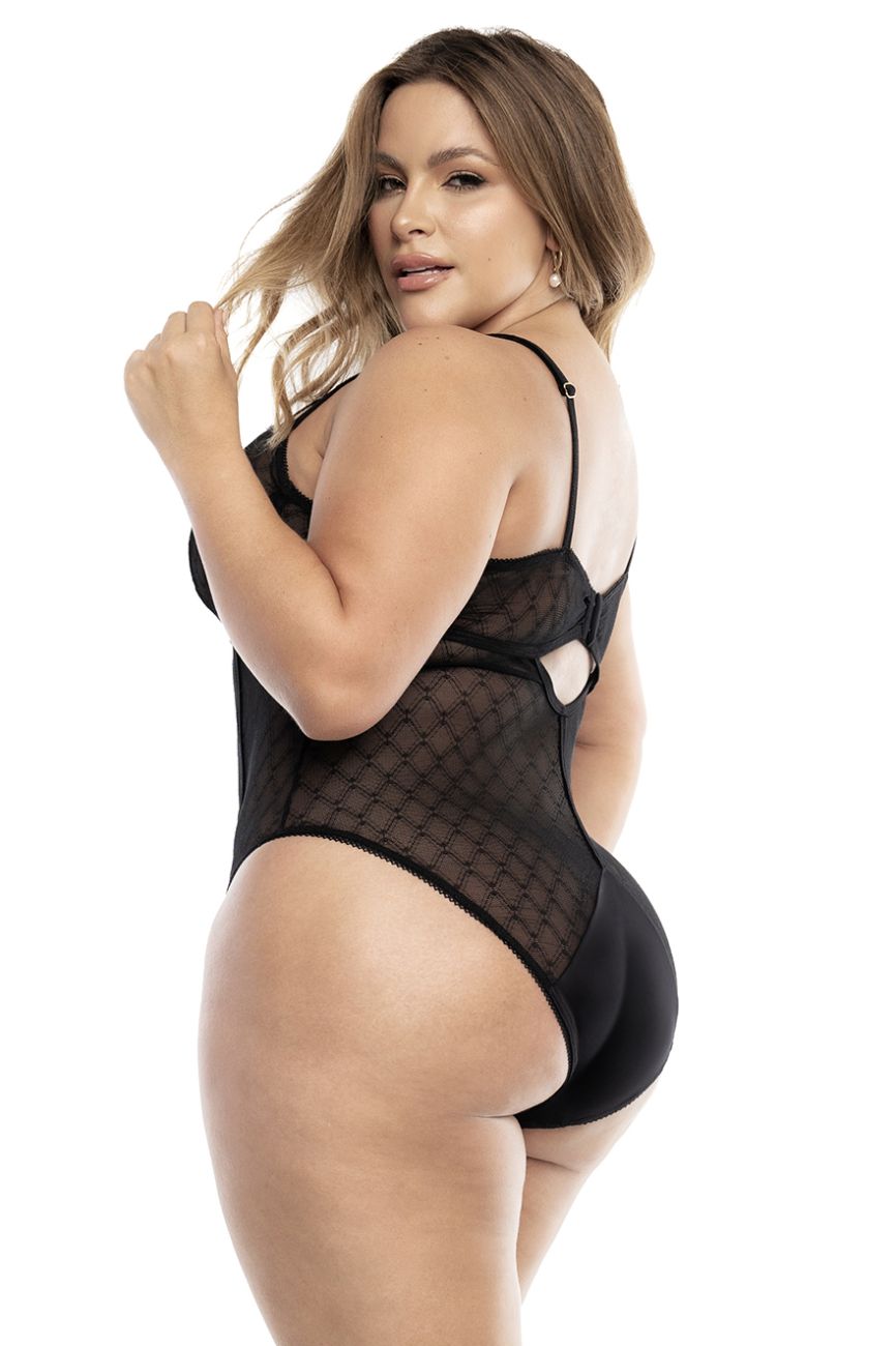 Mapale 8781X Curvy Size Bodysuit Color Black.