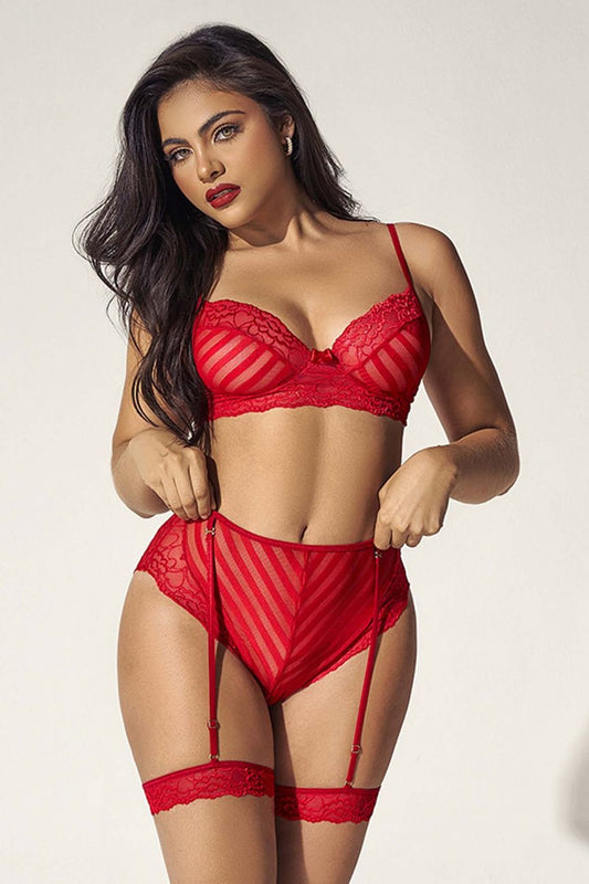 Mapale 8815 Two Piece Set Color Red.