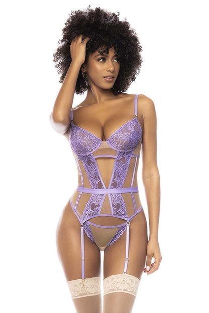 Mapale 8827 Danna Two Piece Set Color Lilac-Nude.