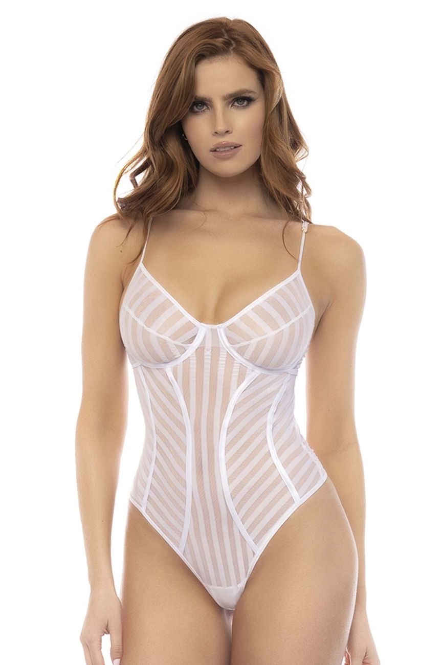 Mapale 8843 Emery Bodysuit Color White.