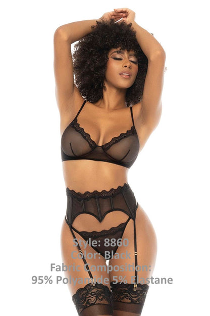 Mapale 8860 Whitney Three Piece Set Color Black.