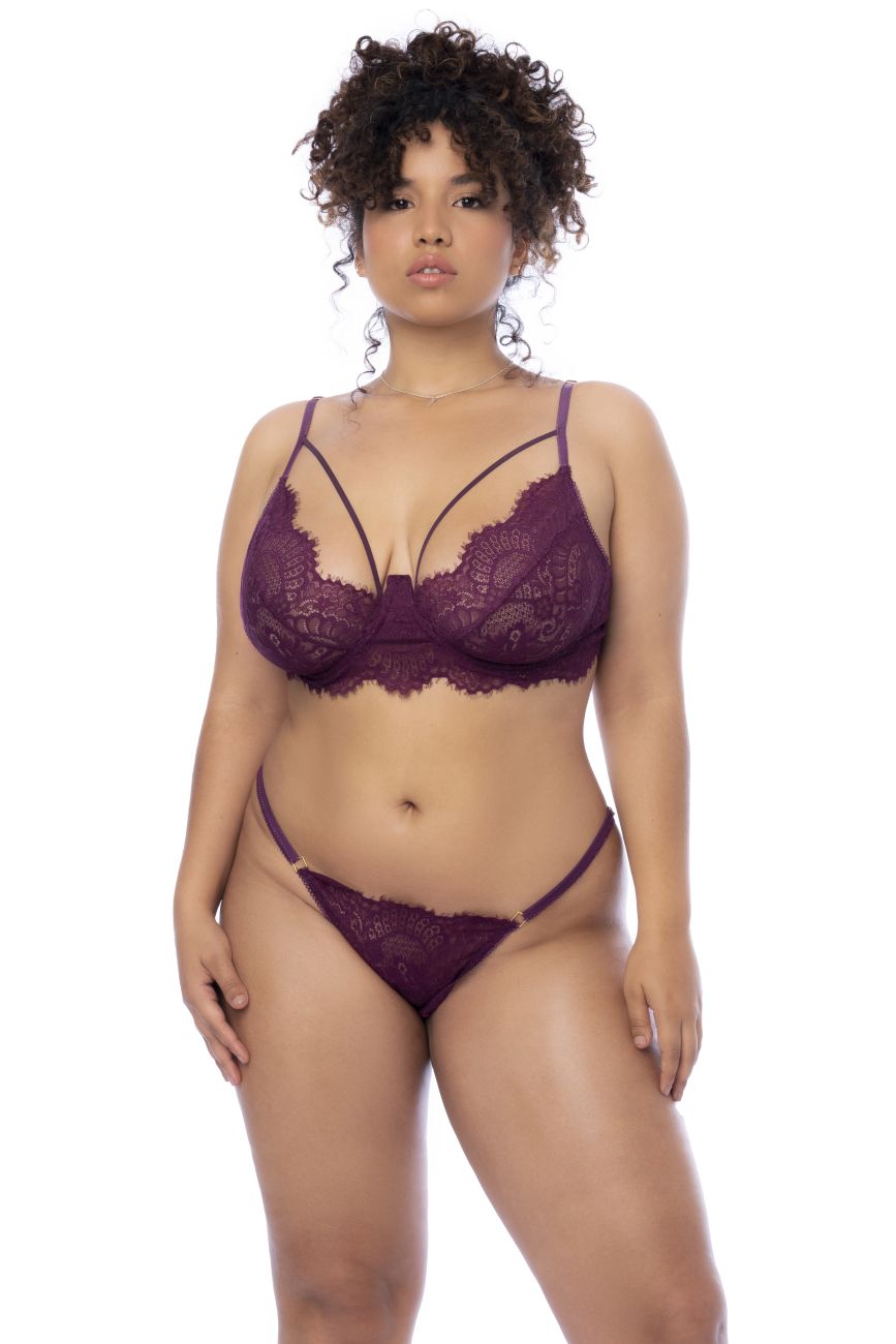 Mapale 8866X Curvy Size Three Piece Set Color Wine.