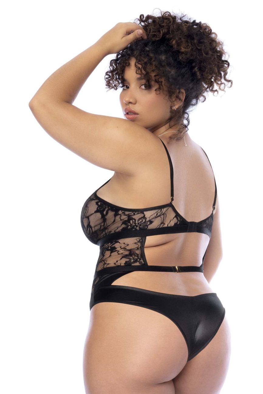 Mapale 8881X Curvy Size Bodysuit Color Black.