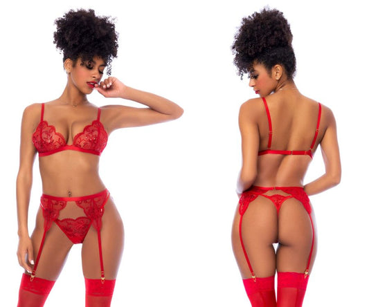 Mapale 8893 Three Piece Set Color Red.