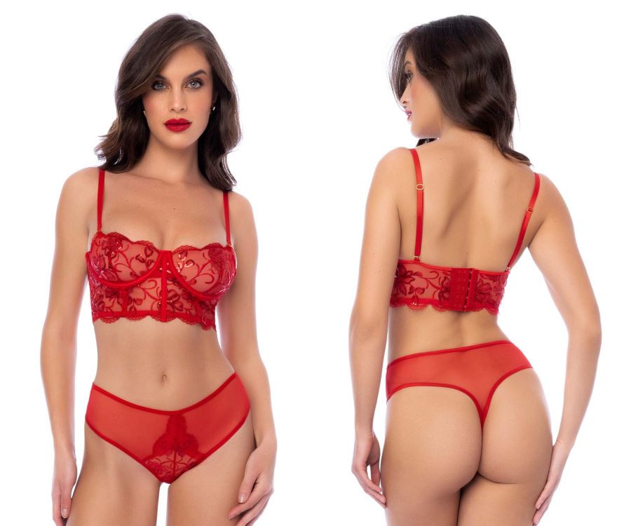 Mapale 8895 Two Piece Set Color Red.