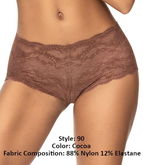 Mapale 90 Lace Boyshort Color Cocoa.
