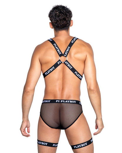 Playboy Mens Dark Room Suspender Set Roma Confidential