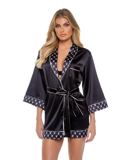 Playboy Bunny Smoke Lounge Robe Roma Confidential