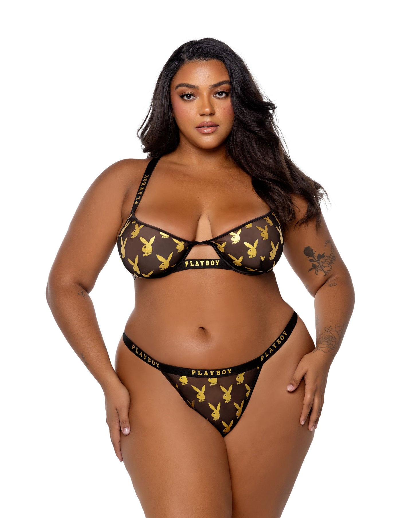 Playboy Foiled Bunny 2pc Set Roma Confidential