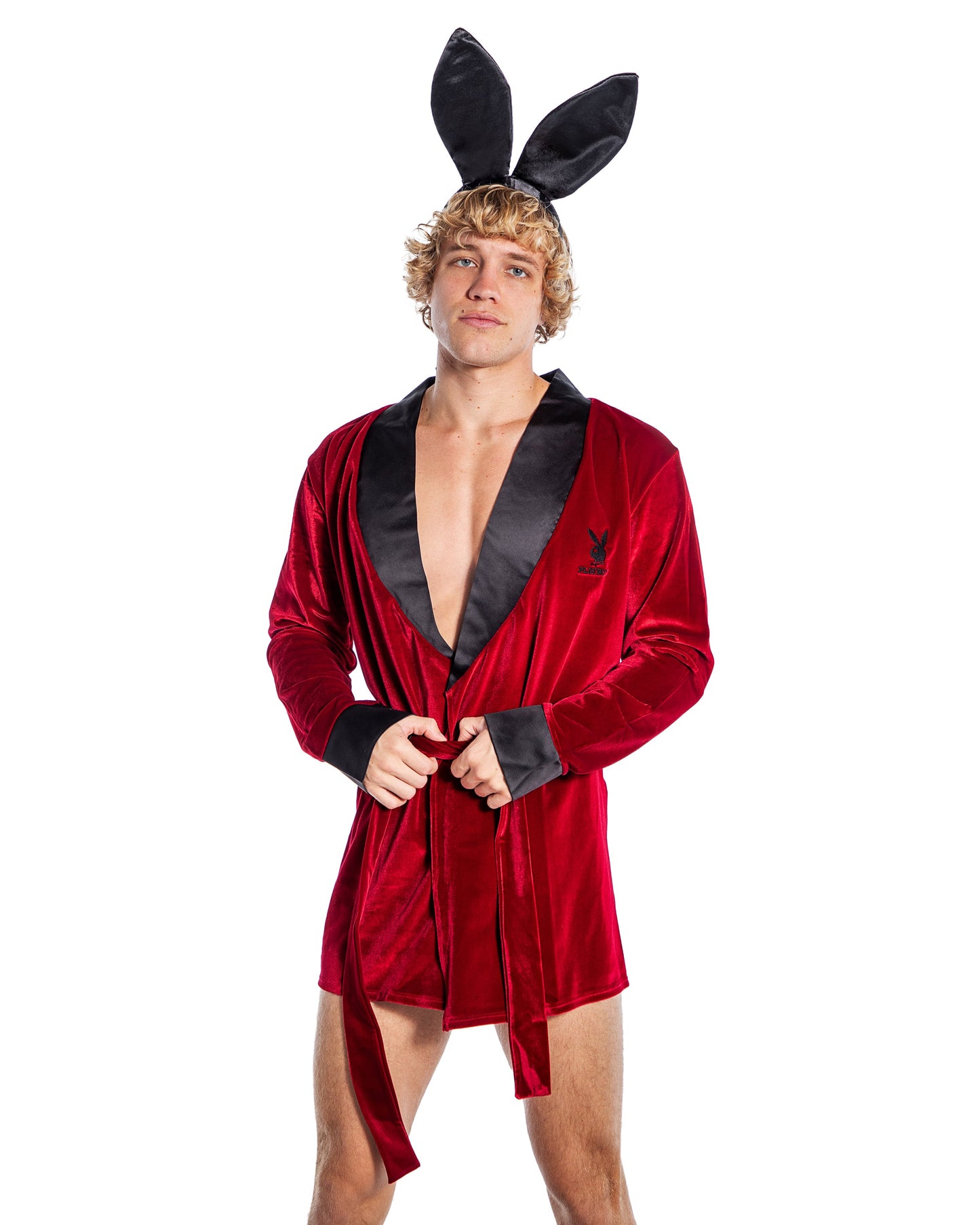 Playboy Mens Smoke Lounge Robe Roma Confidential