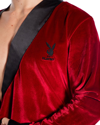 Playboy Mens Smoke Lounge Robe Roma Confidential