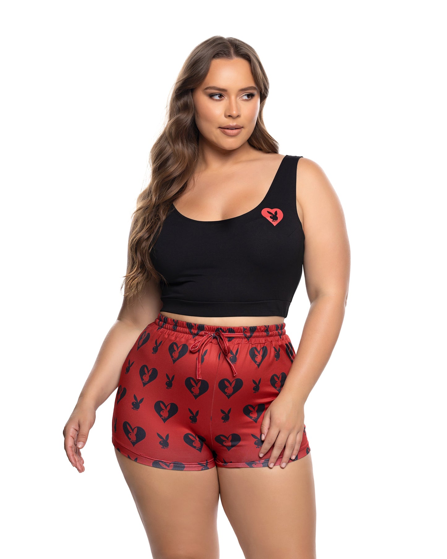 Playboy Sweetheart Bunny 2pc Lounge Short Set Roma Confidential