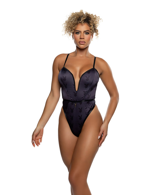 Playboy Blackout Bunny Romper Roma Confidential