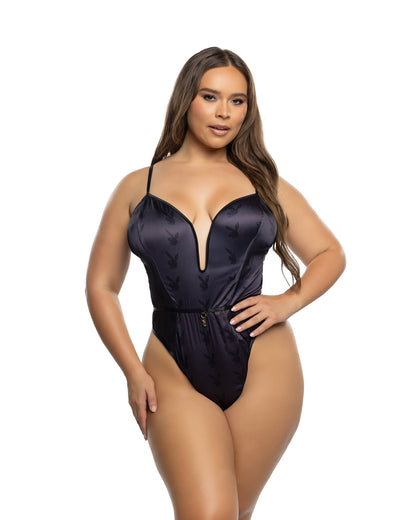 Playboy Blackout Bunny Romper Roma Confidential