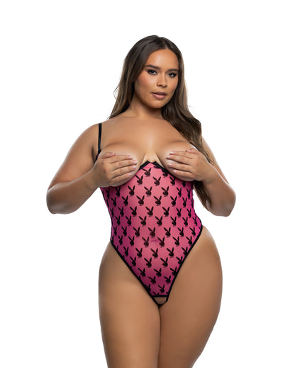 Playboy Ravishing Bunny Crotchless Teddy Roma Confidential
