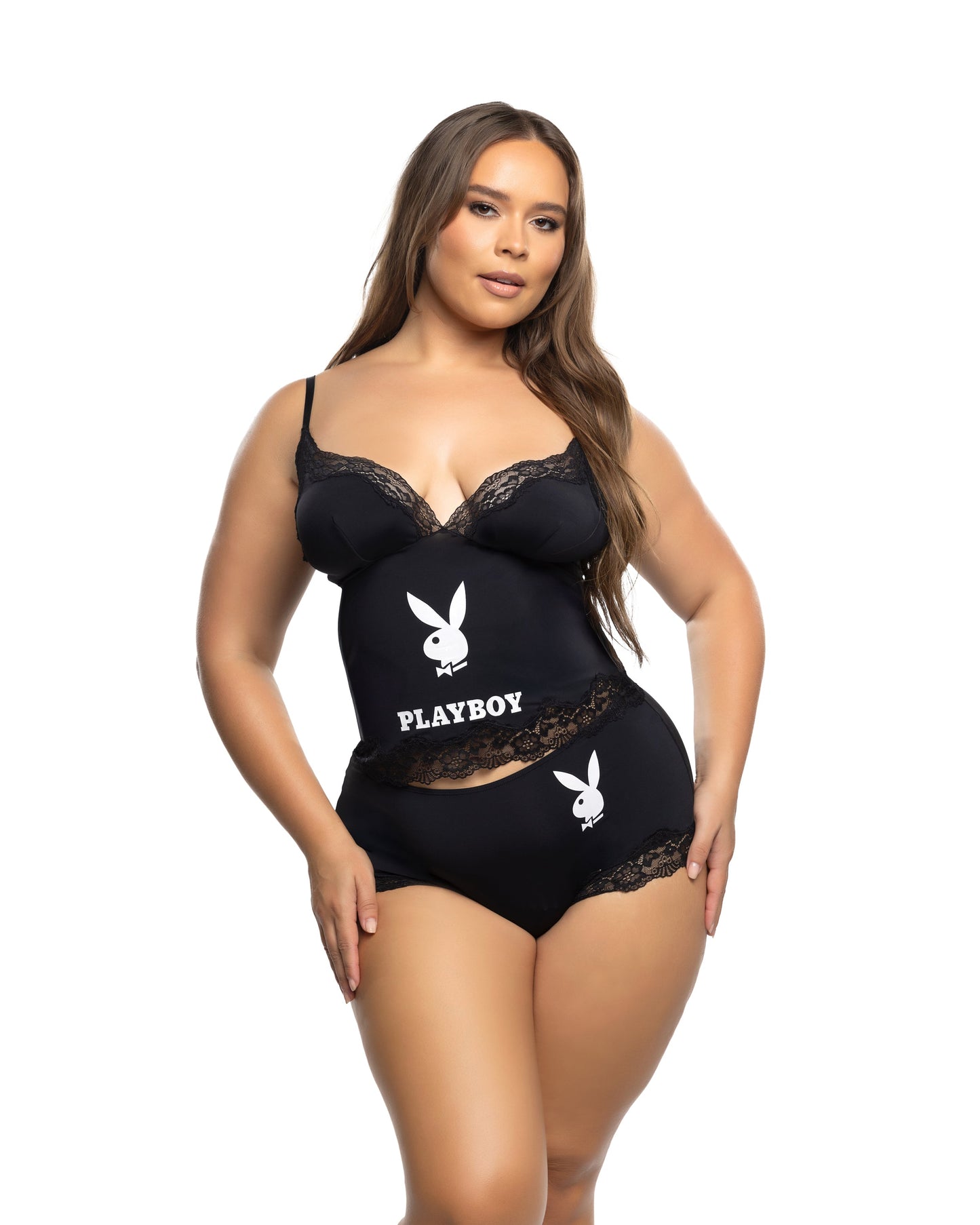 Playboy Cheeky Bunny 2pc Lounge Cami Set Roma Confidential