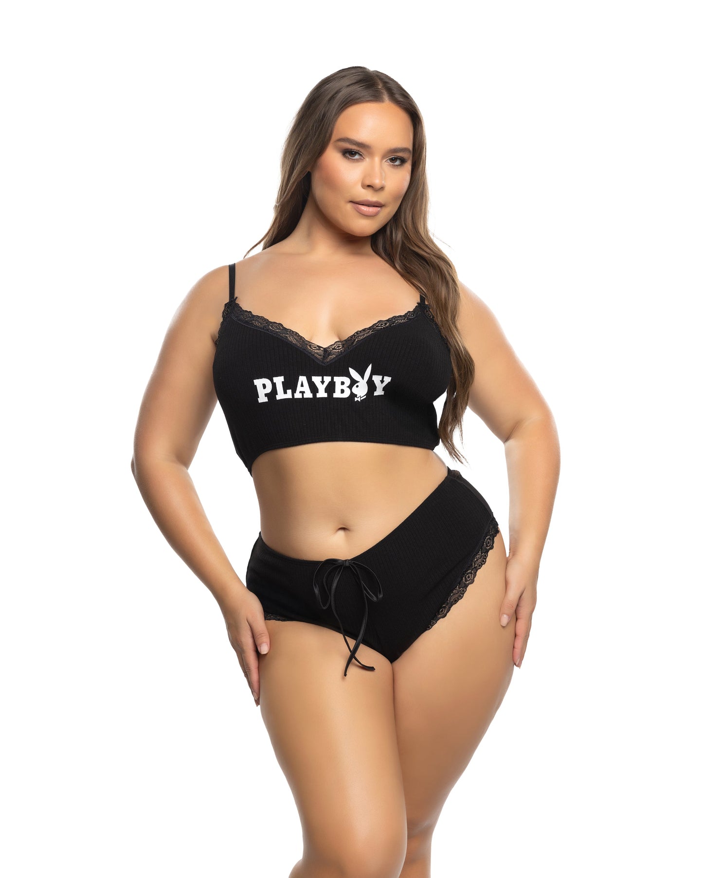Playboy Comfy Bunny 2pc Cropped Cami Set Roma Confidential