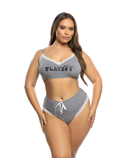 Playboy Comfy Bunny 2pc Cropped Cami Set Roma Confidential