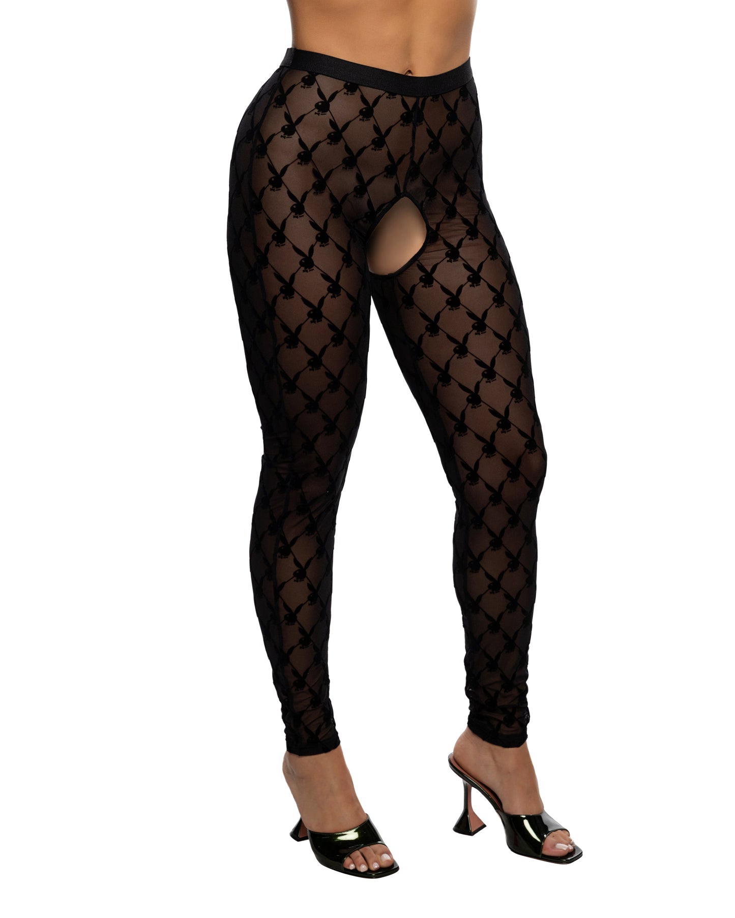 Playboy Burnout Bunny Footless Tights Roma Confidential