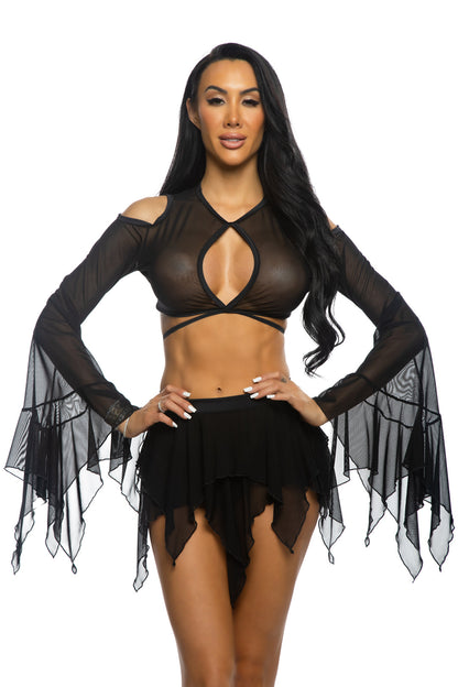 J. Valentine Rave Mesh Flow Top