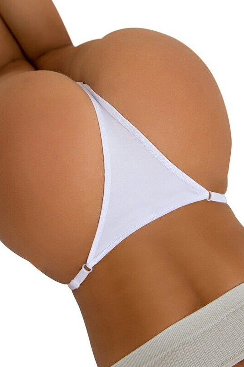 Crochet Rhinestone Crotchless Panty.