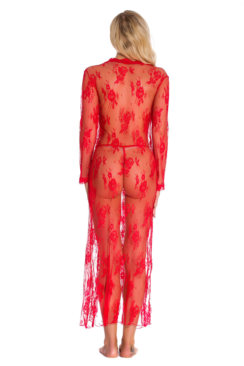 Long Lace Babydoll Robe.
