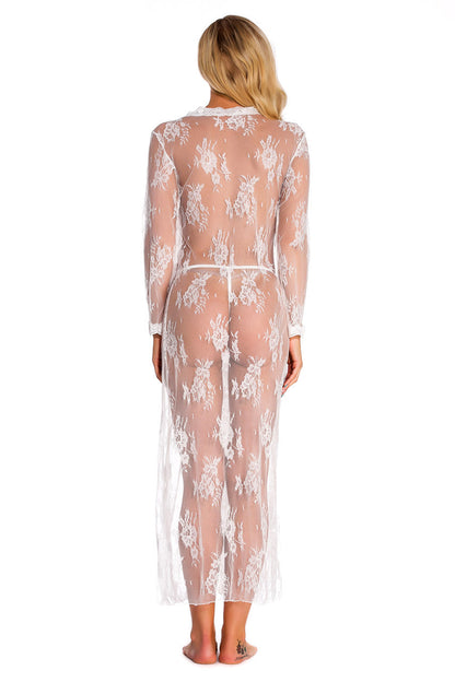 Long Lace Babydoll Robe.