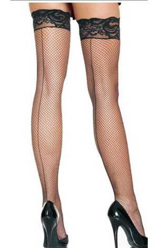 Basic Net Lace Top Stockings.