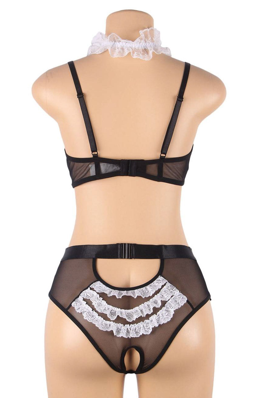 Open Cup Maid Bedroom Costume.