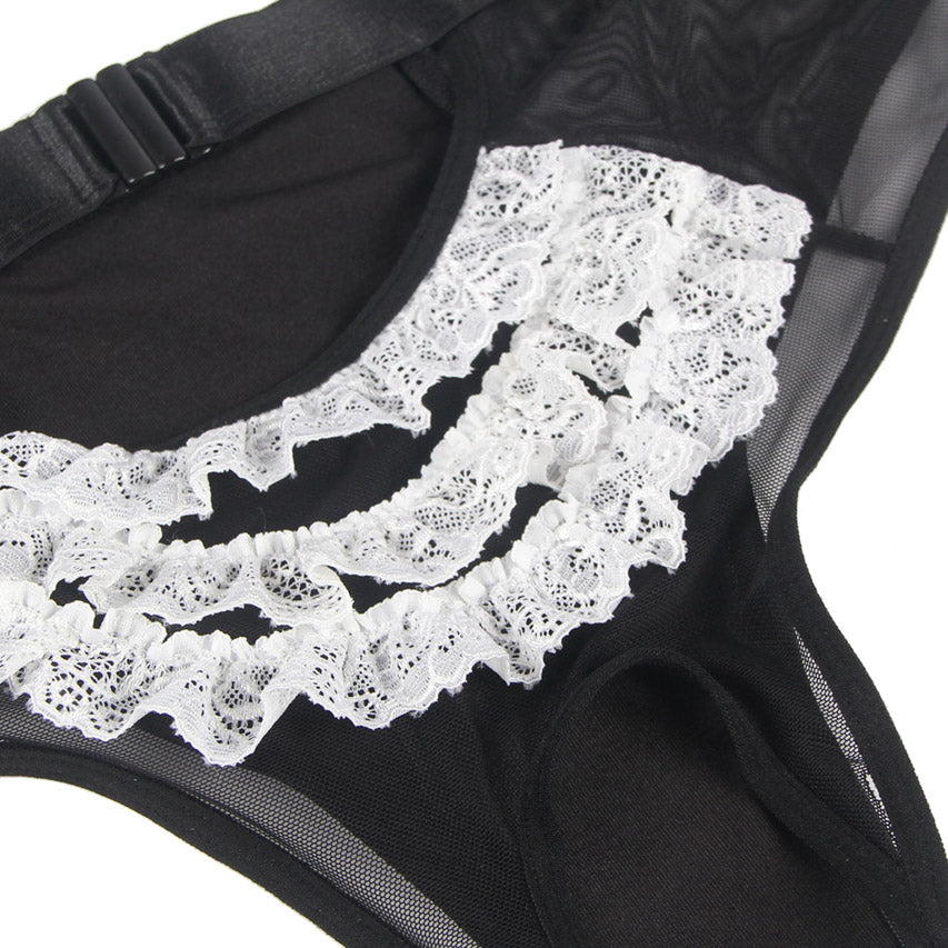 Cupless Maid Lingerie Costume.