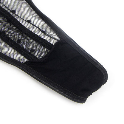 Embroidered Lace Hollow Cut Teddy Lingerie