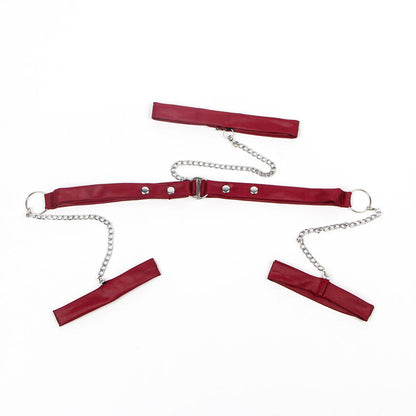 Black Mesh and Leather Chemise.