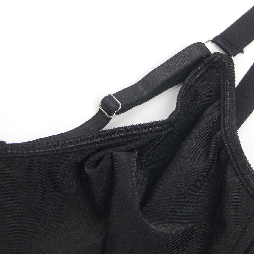 Bondage Bra and Garterbelt Set.