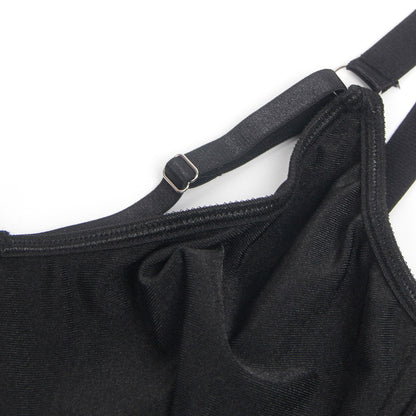 Bondage Bra and Garterbelt Set.