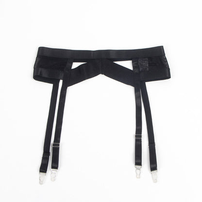 Bondage Bra and Garterbelt Set.