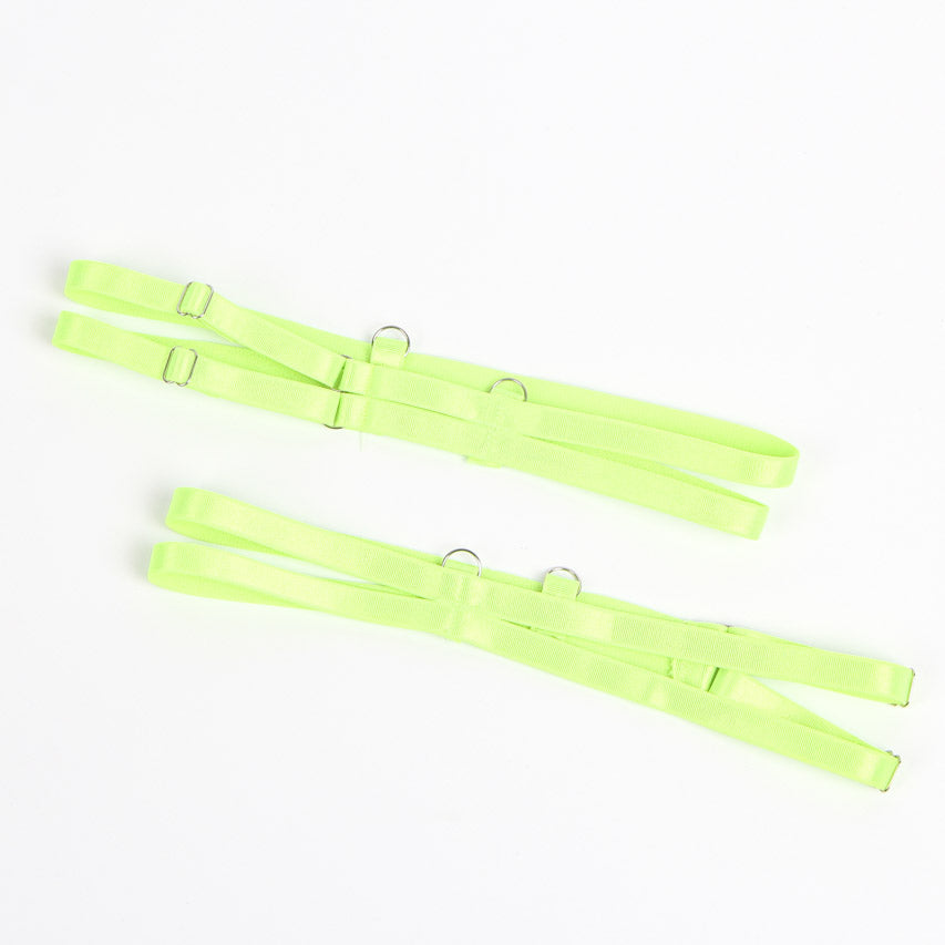 Neon Lace Bra Lingerie Set.