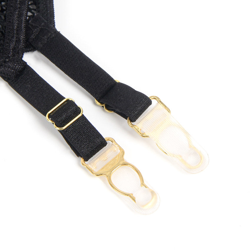 Faux Leather Deep V Lingerie Chemise.