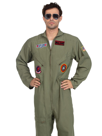 Men's Top Gun Costume Flight Suit