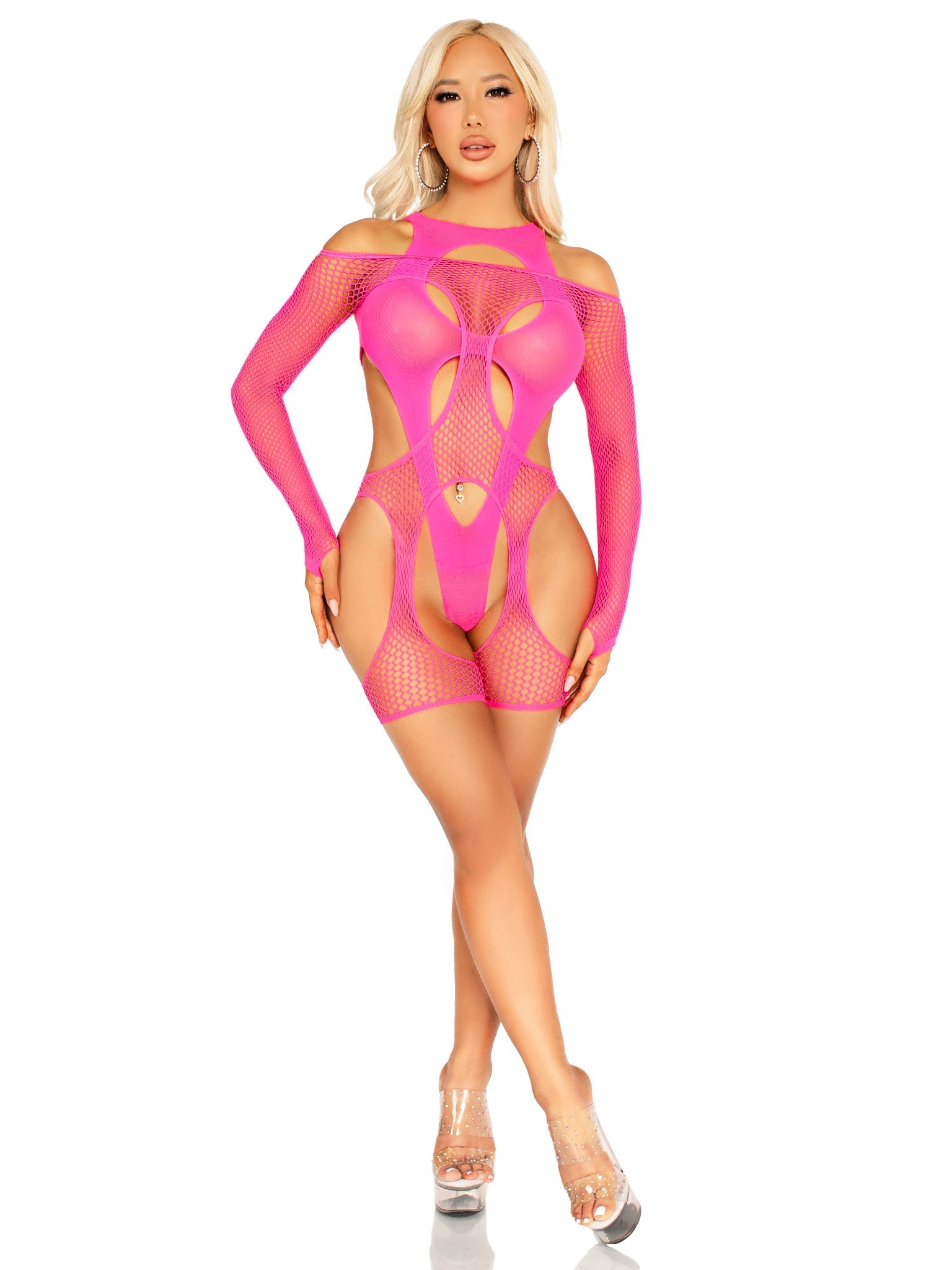 About Last Night Harness Bodysuit Set - Unspoken Fashion